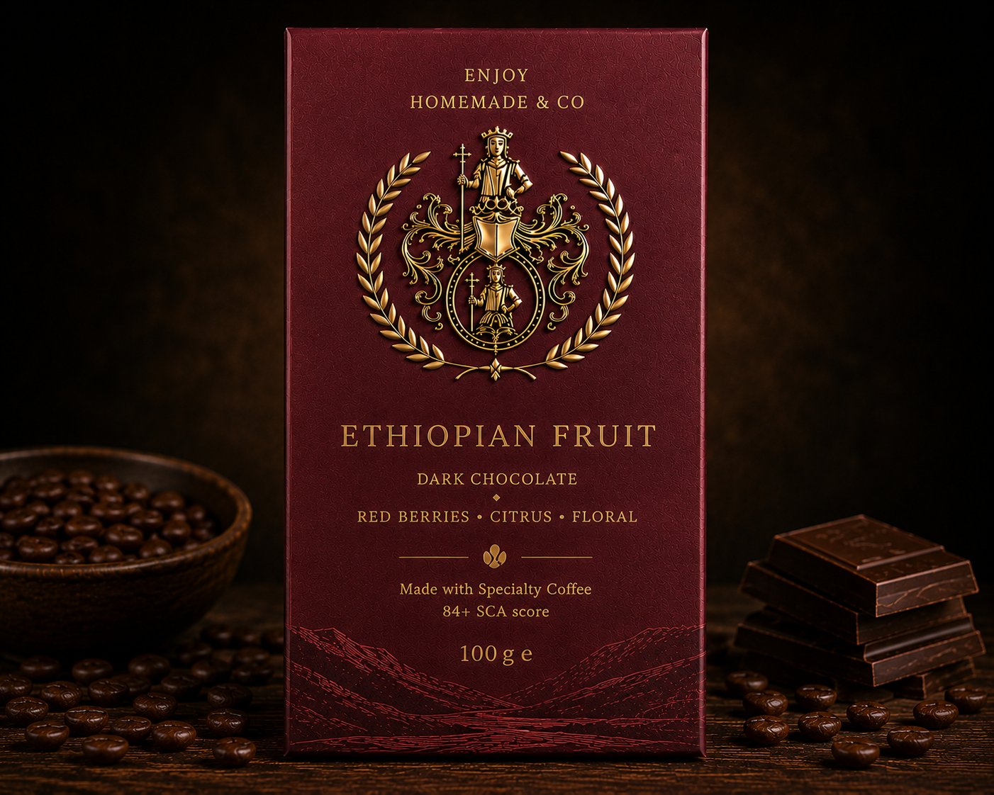 Ethiopian Fruit — Dark Chocolate with Red Berries & Citrus