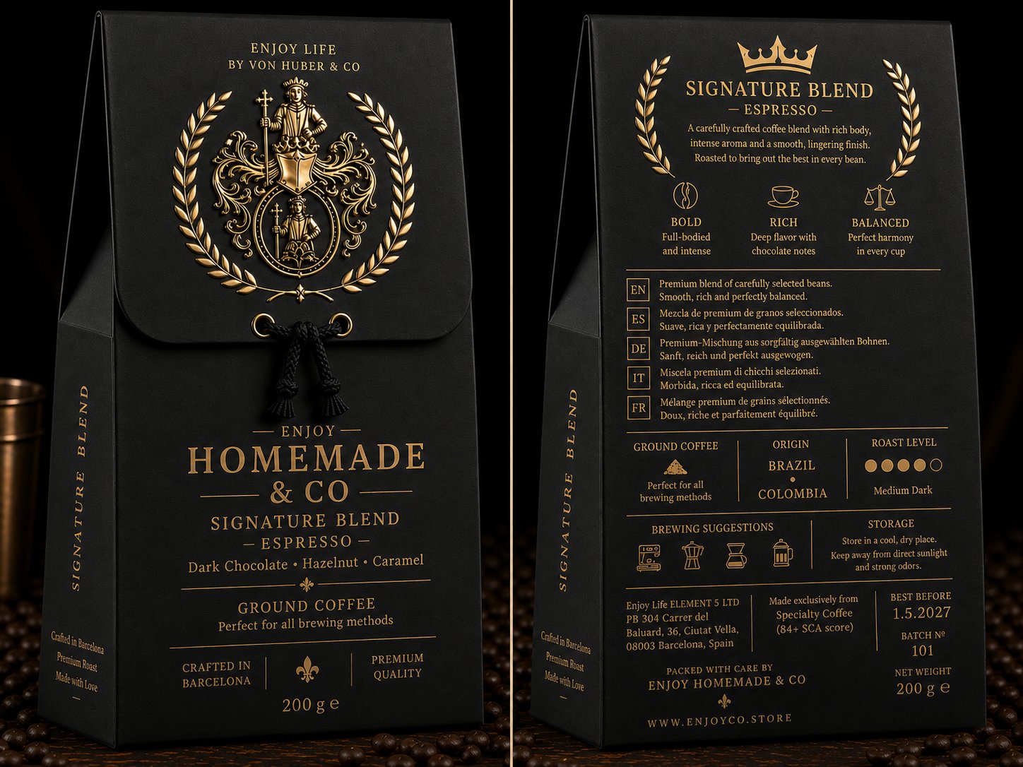 Signature Blend Espresso — Ground Coffee 200g