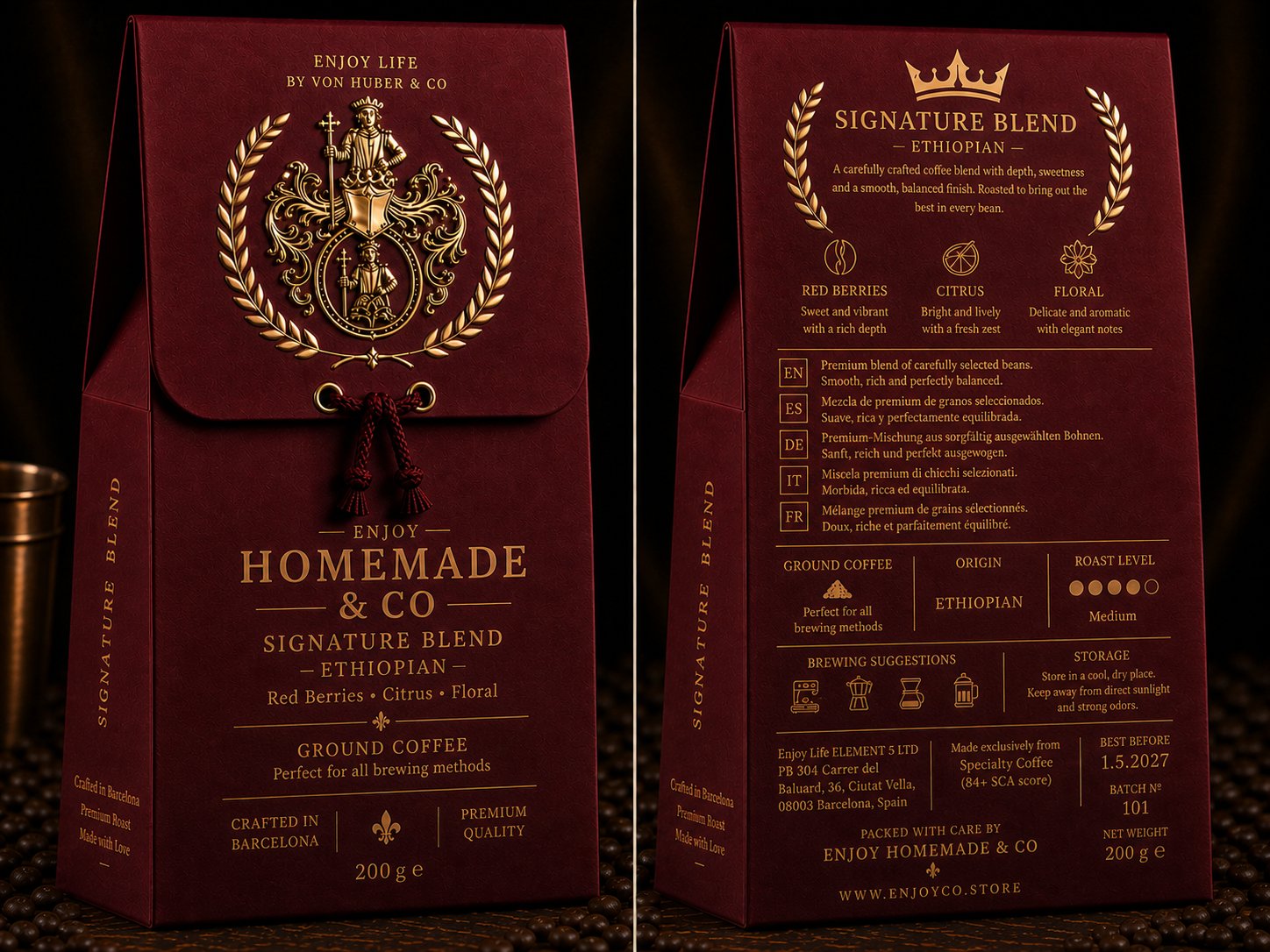 Signature Blend Ethiopian — Ground Coffee 200g